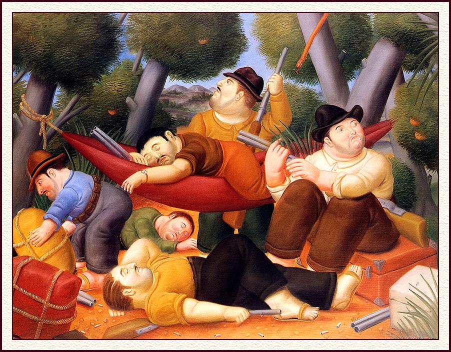 Guerrillas Fernando Botero Oil Paintings